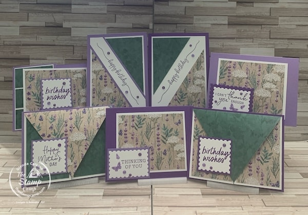 more one sheet wonder card ideas with designer series paper