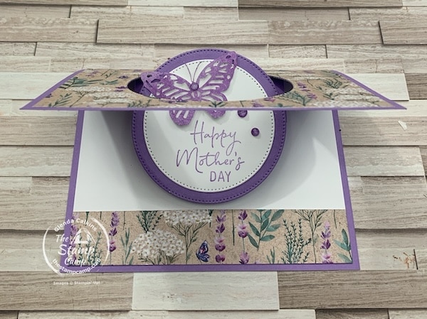 fun fold card with designer series paper