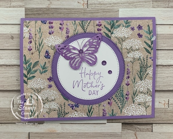 fun fold card with designer series paper