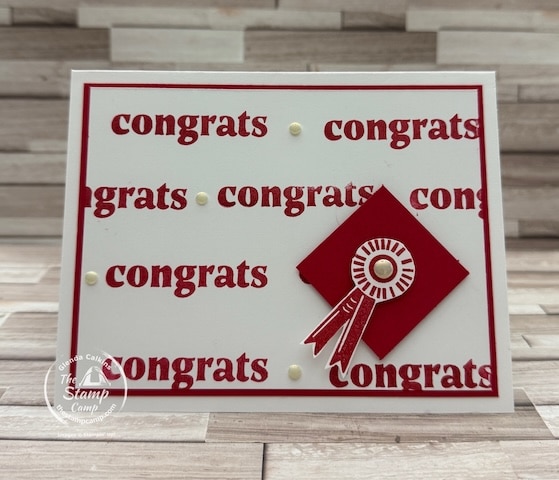 sale-a-bration graduation card from the stamp camp
