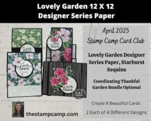 April Card Kit Of The Month Features Lovely Garden Designer Series Paper