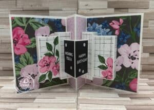 One Gorgeous Fun Fold Card With Lovely Garden Designer Series Paper