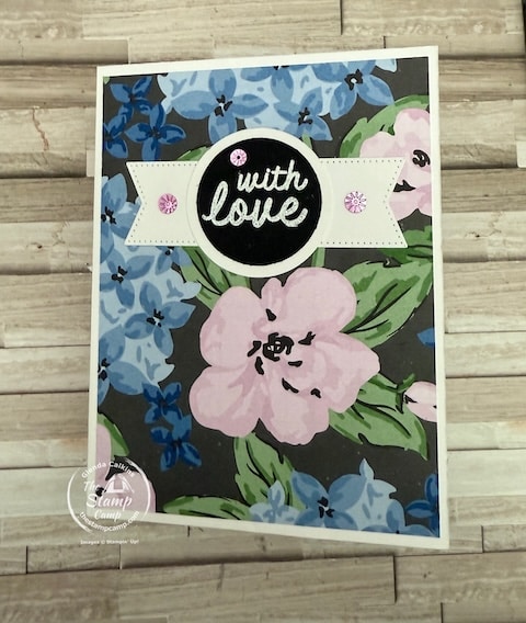 fun fold card with designer series paper