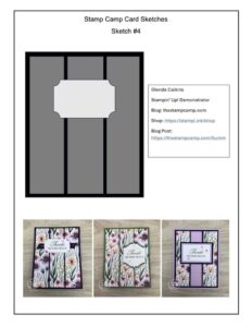 Simple Stamping for Beginners With The Stamp Camp Card Sketches