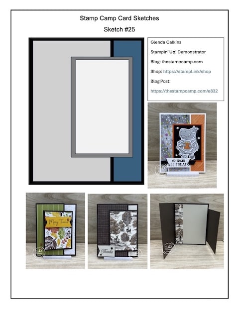 simple card sketch templates