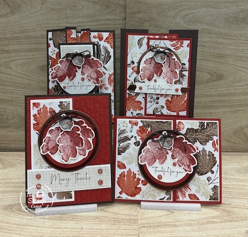 one sheet wonder card tutorials from the stamp camp