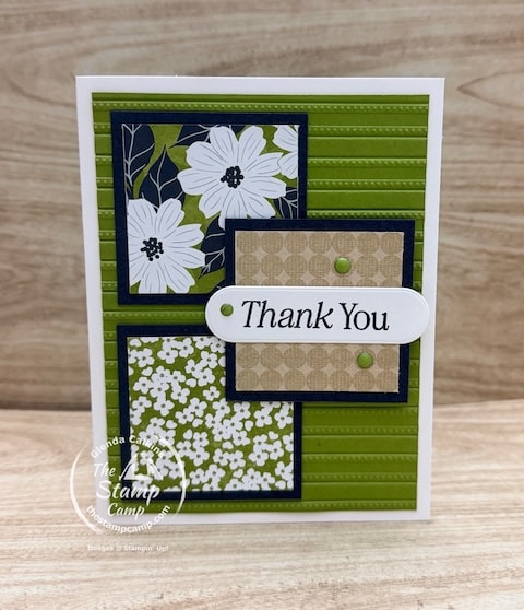 Lovely Blossoms One Sheet Wonder Card from the Stamp Camp