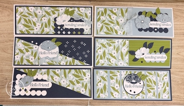 Slimline Cards from the Stamp Camp