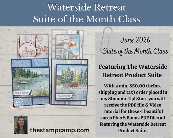 June features the Waterside Retreat Suite in my Suite of the month Class