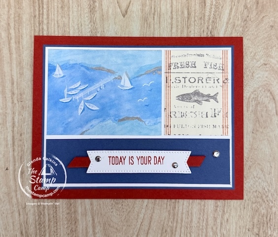 One Sheet Wonder Cards with designer series paper from the stamp camp