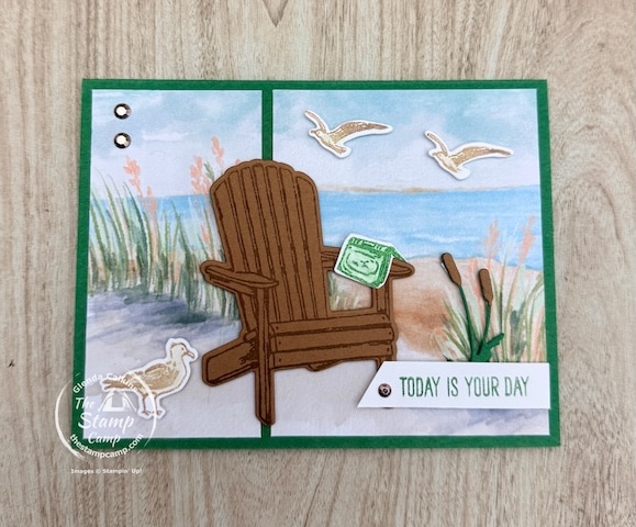 One Sheet Wonder Cards with designer series paper from the stamp camp