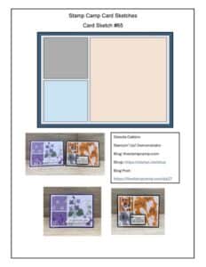 Simple Card Sketch Templates: Two Completely Different Card Designs